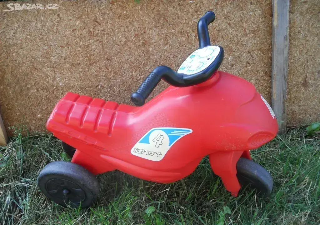 Odrážedlo motorka, odstrkovadlo motorka červená