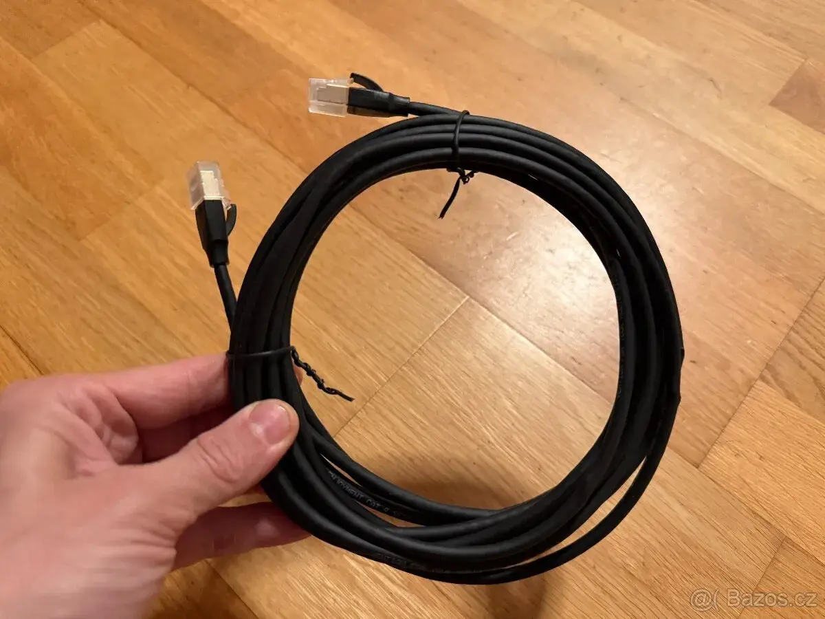 Síťový kabel Vention Cat.8 SFTP Patch Cable 5m Black Slim