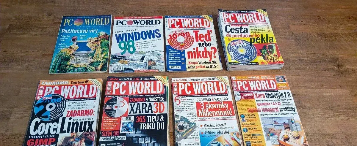 65x časopis PC World – retro ročníky 1993 až 2003
