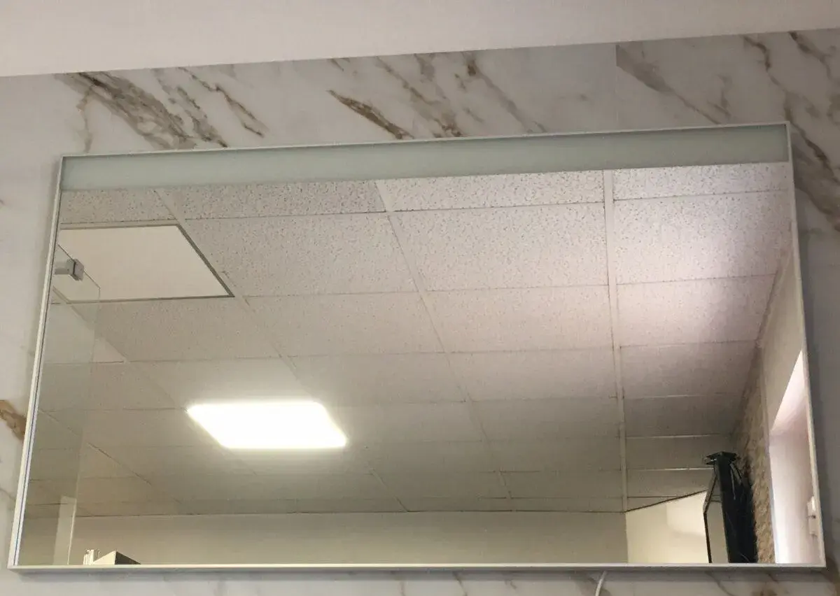 NOVÉ zrcadlo PINETO s LED osvětlením 120x70 cm, PI ZS 120 S