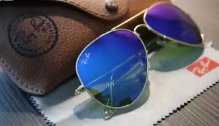 Ray Ban Aviator 3025 Zlaté obroučky / Modrá skla