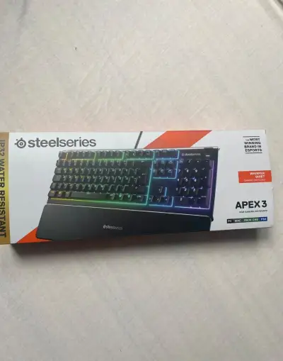 SteelSeries Apex 3 – NOVÁ, pouze rozbalená 🔥