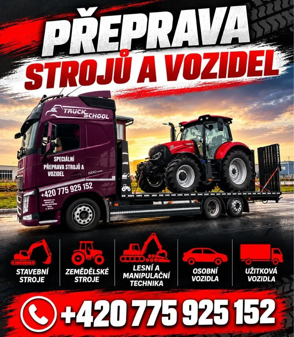 Přeprava strojů a vozidel