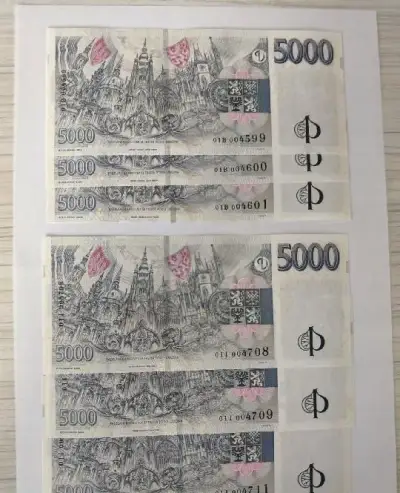 Výroční bankovky 5000 Kč ČNB