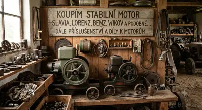 Stabilní motor Slavia Lorenz Wikov