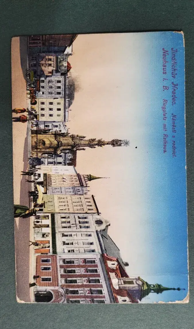 Jindřichův Hradec-Neuhaus cca 1912,náměstí