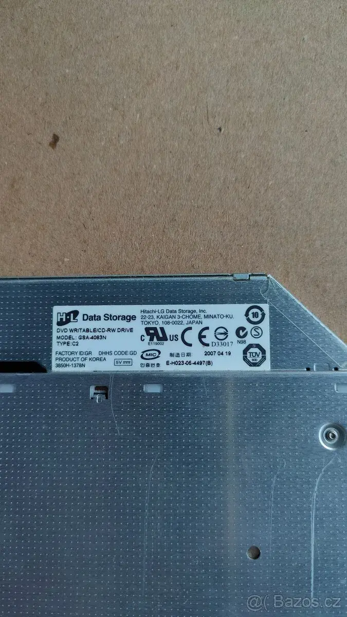 Slim DVD-RW mechanika Hitachi-LG GSA-4083N (IDE pro ThinkPad