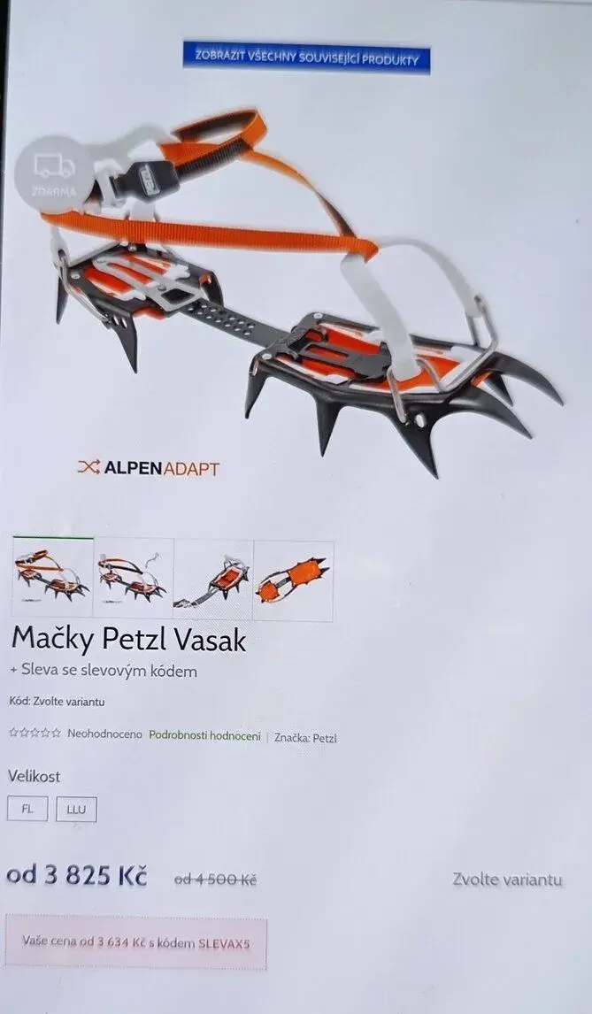 Mačky Petzl Vasak