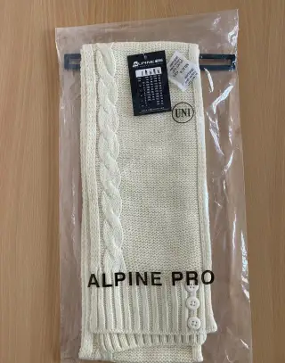 Nová dámská zimní šála ALPINE PRO - krémová, akryl