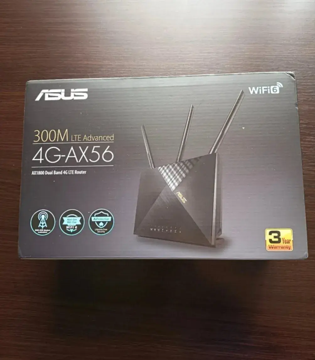 ASUS 4G-AX56 – Dual-Band WiFi 6 4G LTE Router (AX1800