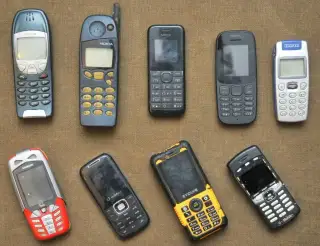 Historický mobil mobilní telefon - soubor 1