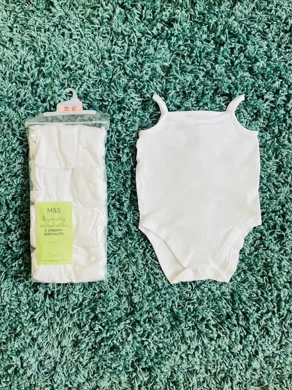 Bavlněná body tílka, unisex, zn. M&S, vel. 86/92