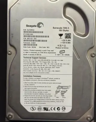 Seagate Barracuda HDD 3,5" 160GB