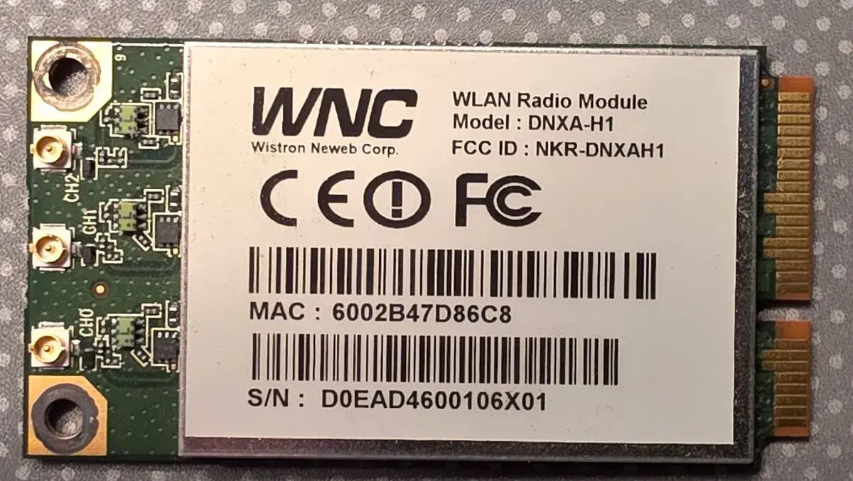 WIFI karta PCI Express DNXA-H1 Atheros