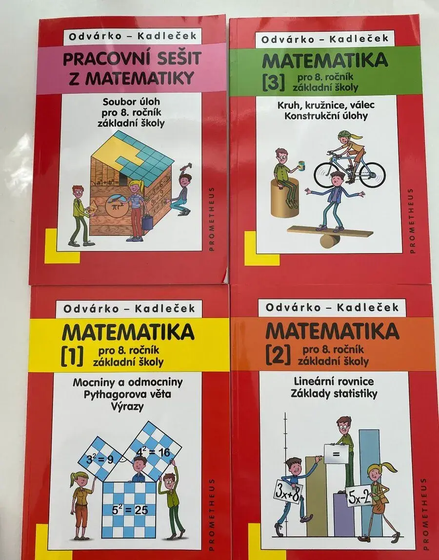 Kompletní sadu učebnic matematiky pro 8. Ročník ZŠ –