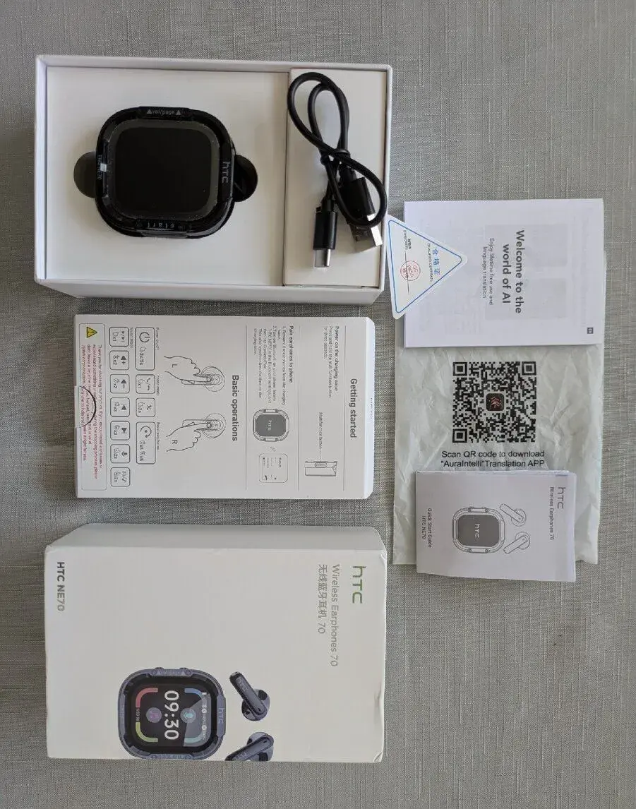 Sluchátka HTC Wireless Earphones 70, 13mm magnet