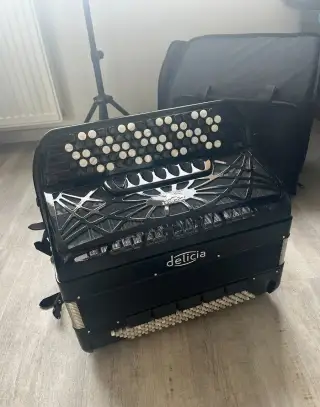 Knoflíkový akordeon Delicia SONOREX 120, C‑systém, 3hlasy