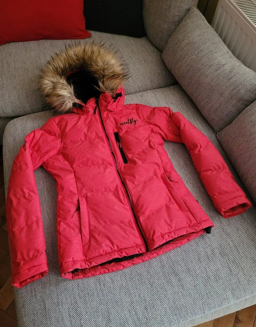 Dámská červená lyžařská bunda zn. Meatfly, vel. XS