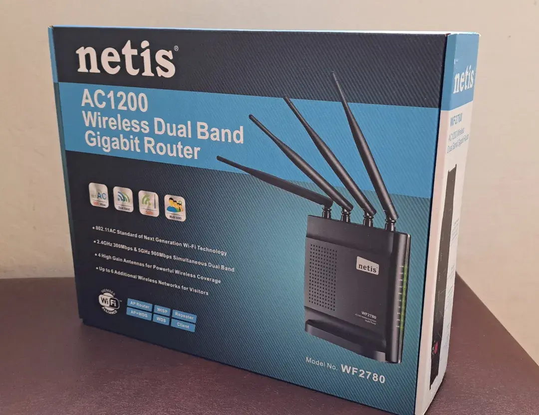 WiFi router Netis AC1200 Dual Band Gigabit router WF2780