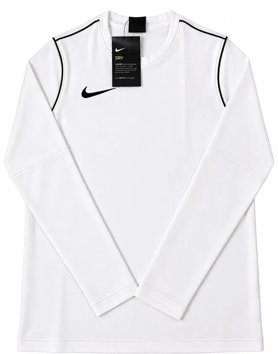 Bílé sportovní tričko Nike Dri-FIT s dlouhým rukávem
