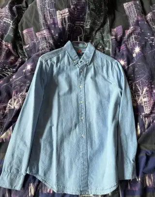 BERSHKA - Světle modrá košile