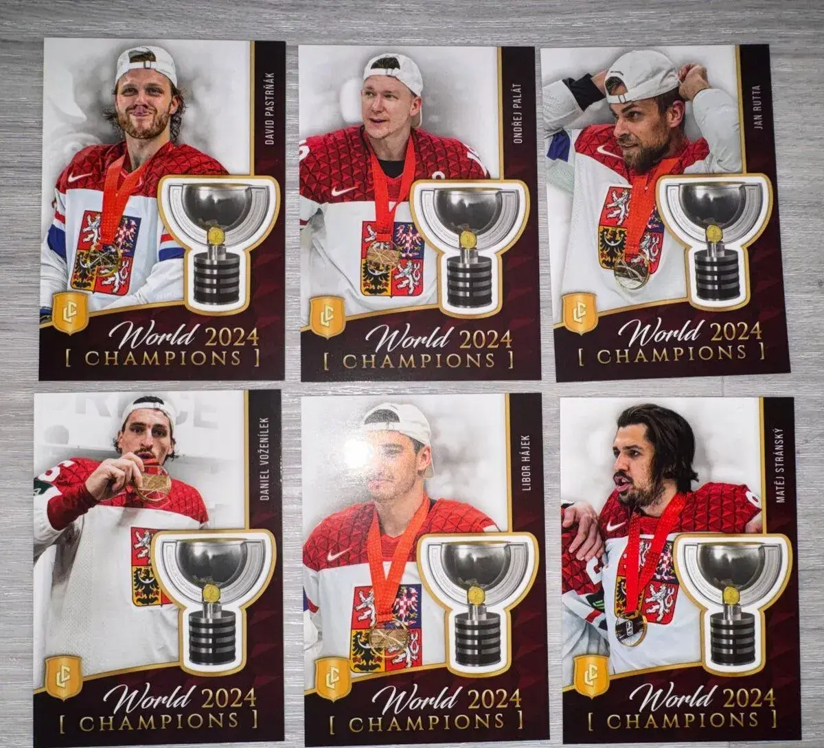 6 x hokejová kartička Legendary Cards Golden