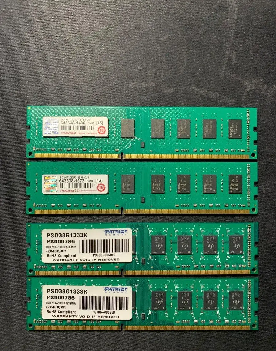 RAM paměti DDR3, 10ks