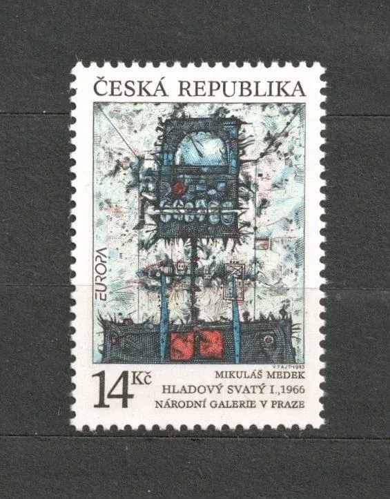 Česká Republika 1993 Pof. č. 5 MEDEK- Moderní umění. DV.