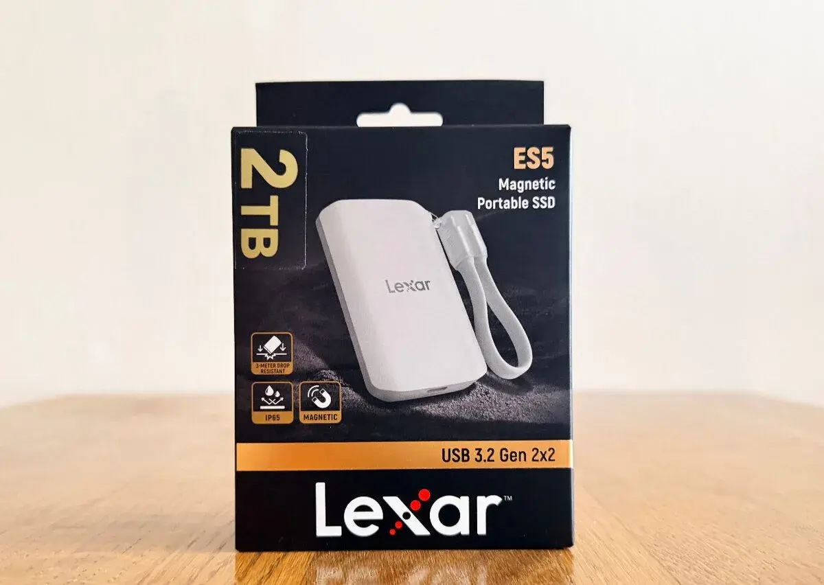 nový Lexar SSD 2TB ES5 MagSafe přenosný disk