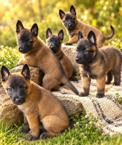 Štěňata belgického ovčáka Malinois