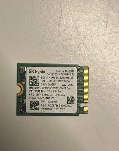 Nvme disk 256GB Skhynix 2230