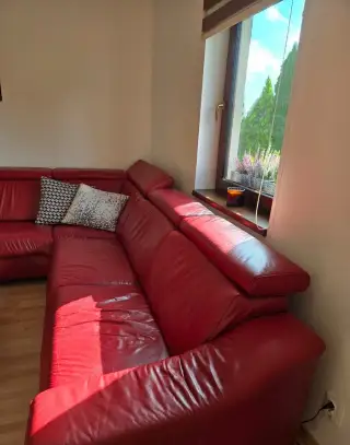 Kožená rohová sedačka