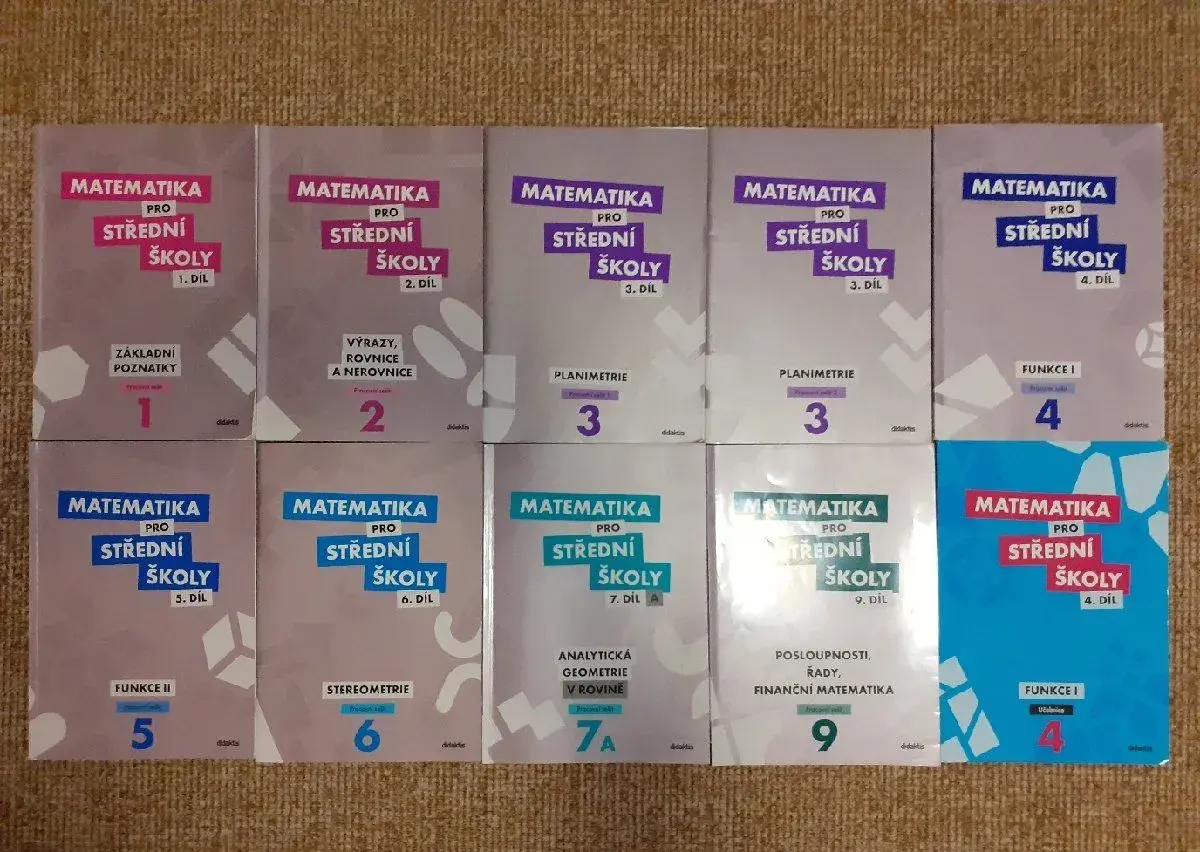 Učebnice a PS matematiky pro SŠ