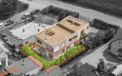 Byt 4+kk se zahradou · Praha Štěrboholy · 91,3 m² · předzahr