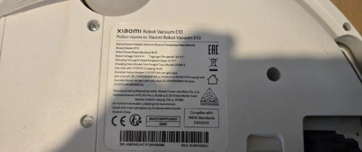 Robotický vysavač XIAOMI E10