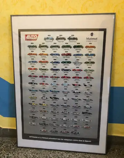 Ikea Reslig rám 100x70cm s plakátem 24h Le Mans La Sarthe