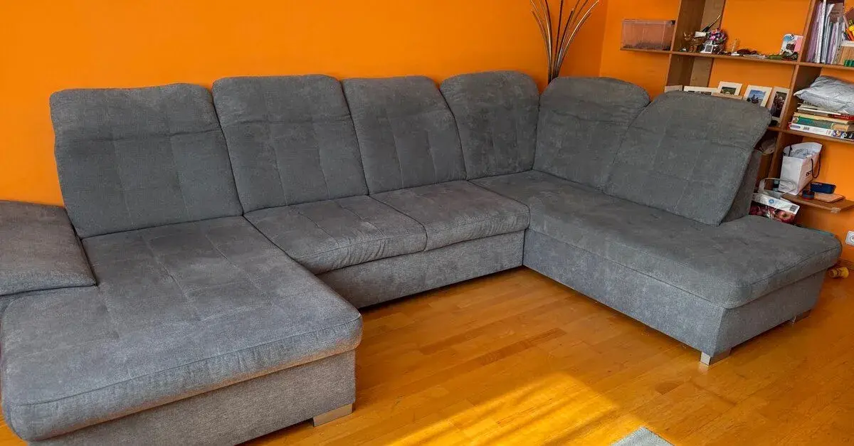 Rohová rozkládací sedačka BAUMAX Noxin L 330 × 212 cm