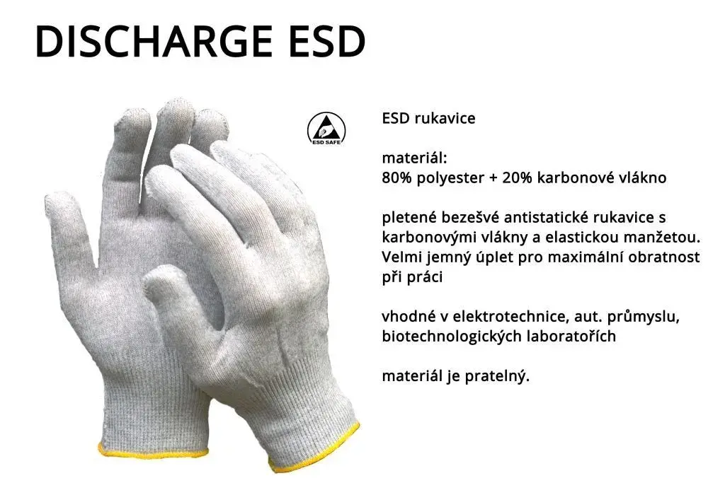 ESD pracovní rukavice