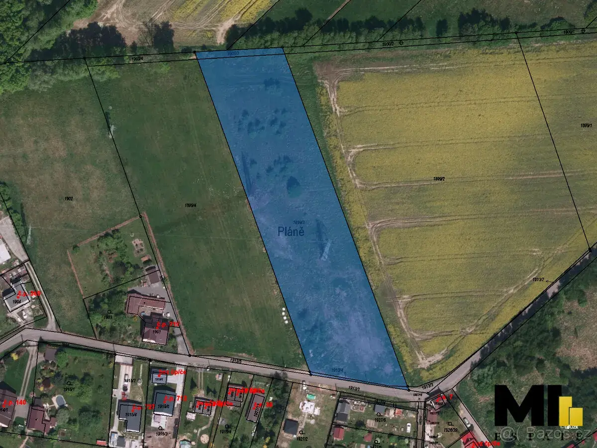 Nabízíme k prodeji pozemek o celkové ploše 6509 m², nacházej