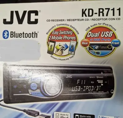 JVC KD-R711 , BLUETOOTH , USB , AUX , MP3