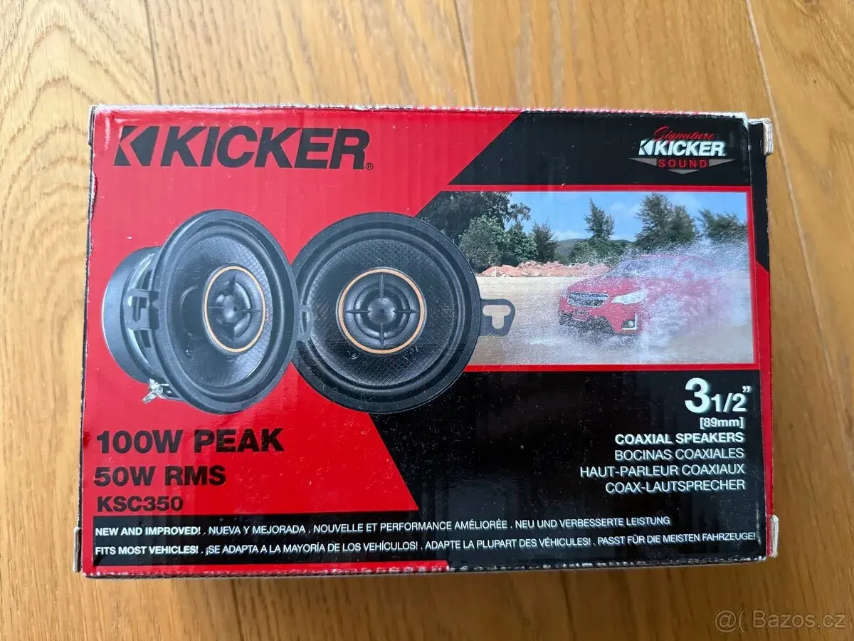 Kvalitní auto reproduktory Kicker KSC3504 (3,5")