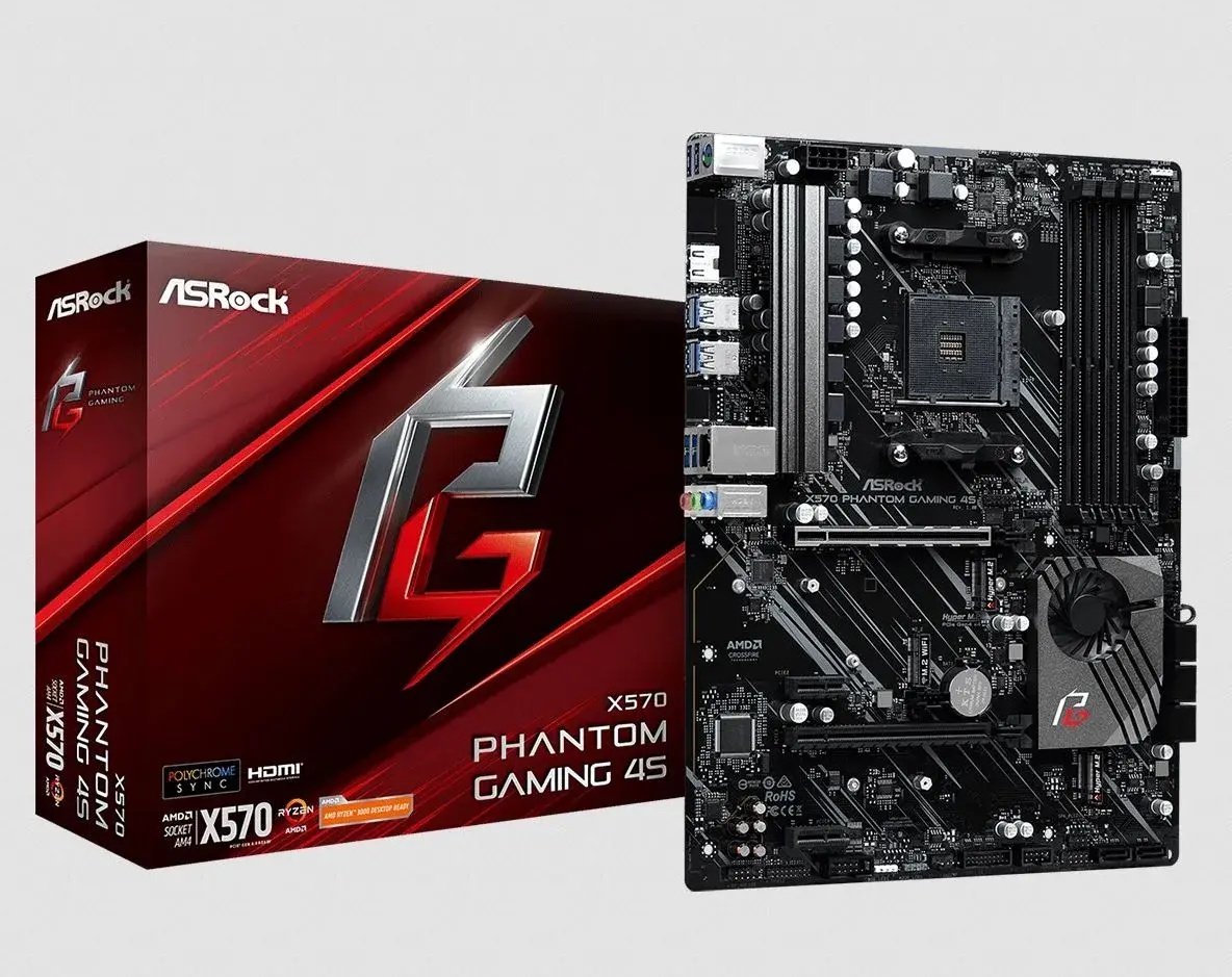 Herní deska ASROCK X570 Phantom Gaming 4S | socket AM4