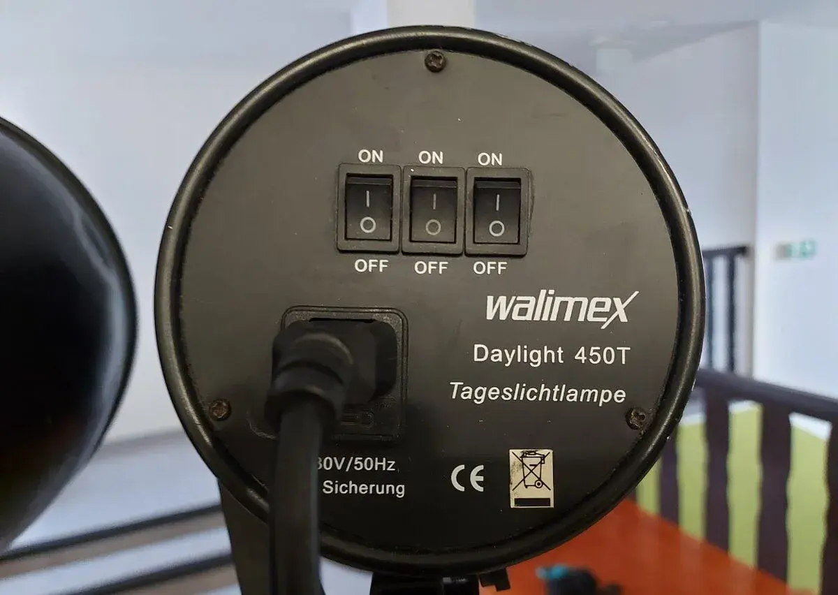 3x Studiová světla Walimex Daylight 450T