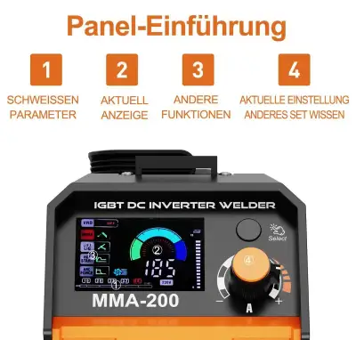 Nový HF TIG MMA svářecí stroj DC 200 amp invertor