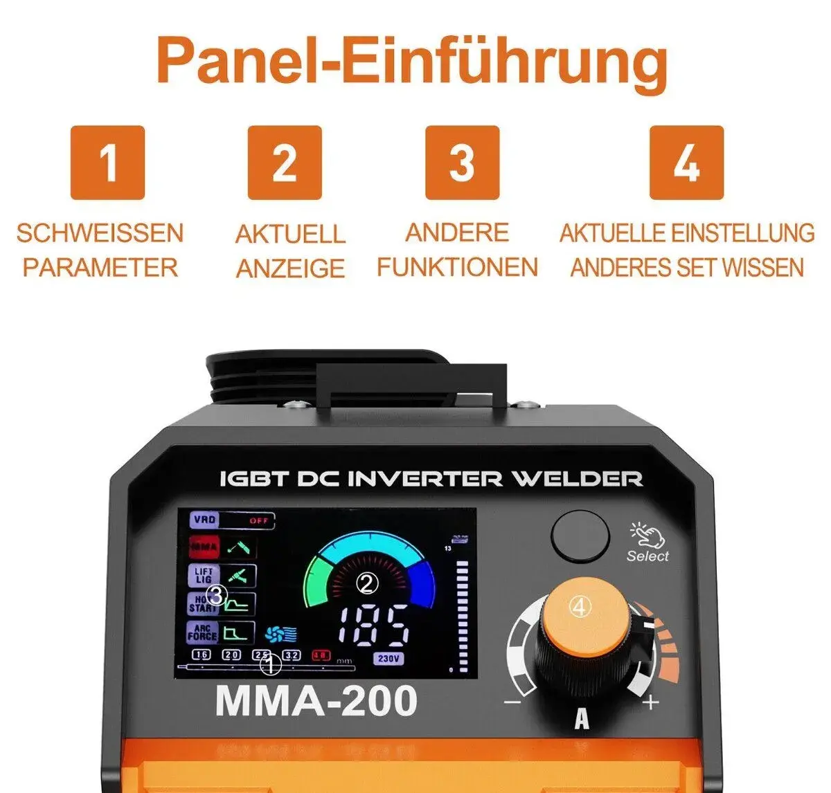 Nový HF TIG MMA svářecí stroj DC 200 amp invertor