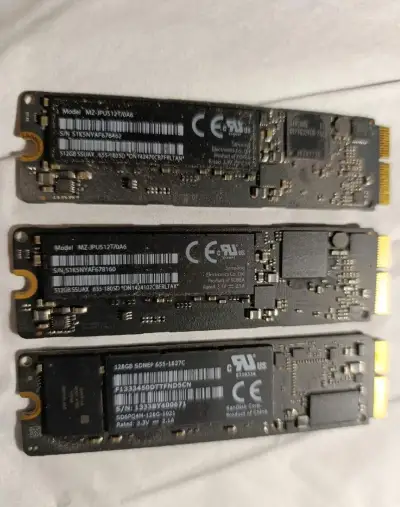3 x Apple SSD disky pro Macbook Air Pro Mini 2013-2015