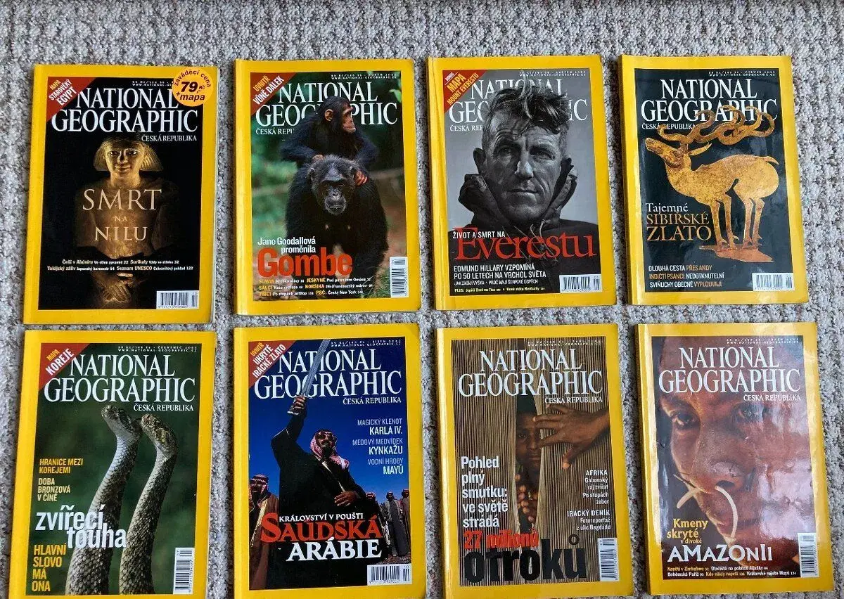 Časopisy National Geographic - starší vydání