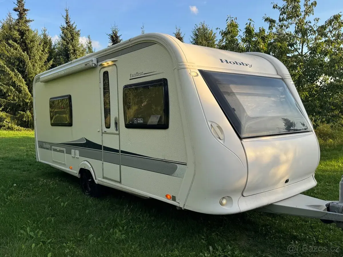 Hobby Excellent 560,Klima, Markýza, Solar, Oddělána sprcha