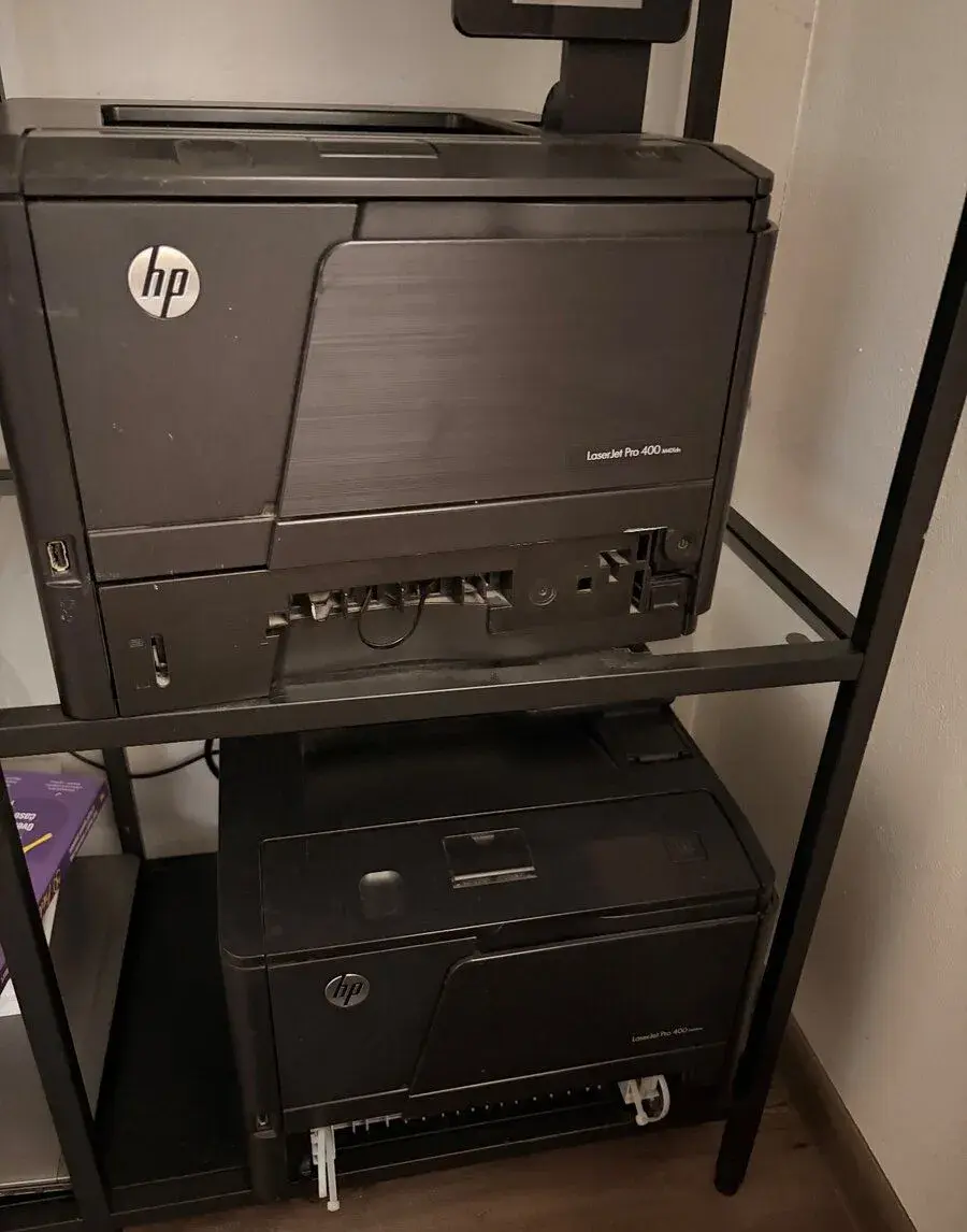 2× HP LaserJet Pro 400 M401dn, plně funkční, duplex, síť