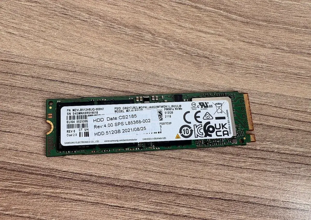 Samsung PM981a 512GB NVMe M.2 SSD – 99 % zdraví